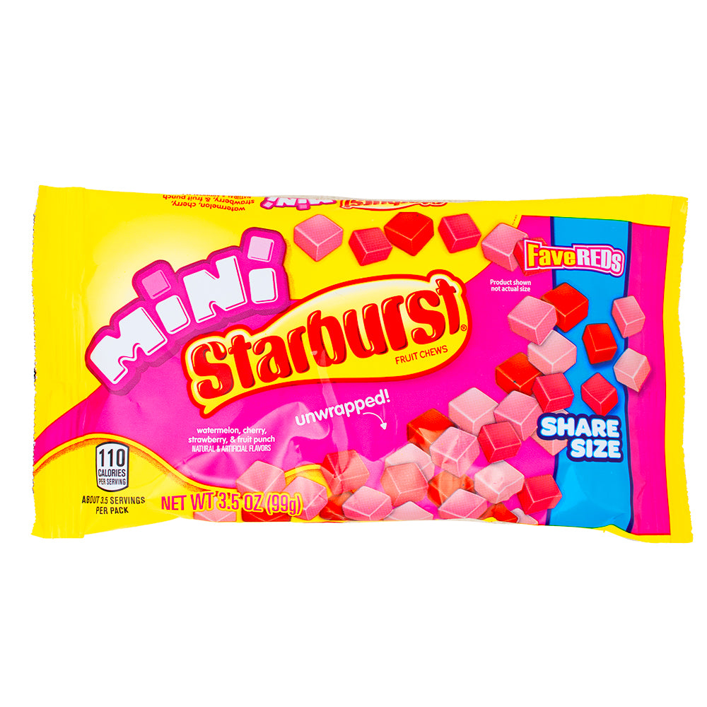 Starburst Mini Fave Reds - 3.5oz | Candy Funhouse – Candy Funhouse CA
