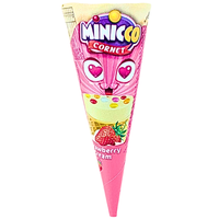 Minicco Cornet Strawberry Cream (Turkey) - 25g
