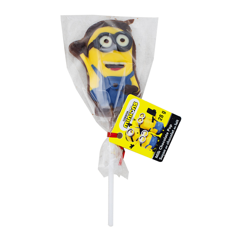 Minions Chocolate Pops - 28g - Christmas Minions - Chocolate pops - Holiday treats - Festive chocolate - Christmas candies - Minion-themed chocolates - Stocking stuffers - Holiday desserts - Christmas party favours - Festive sweets