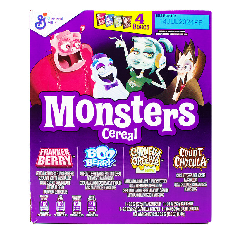 Halloween 4-Pack Monster Cereals