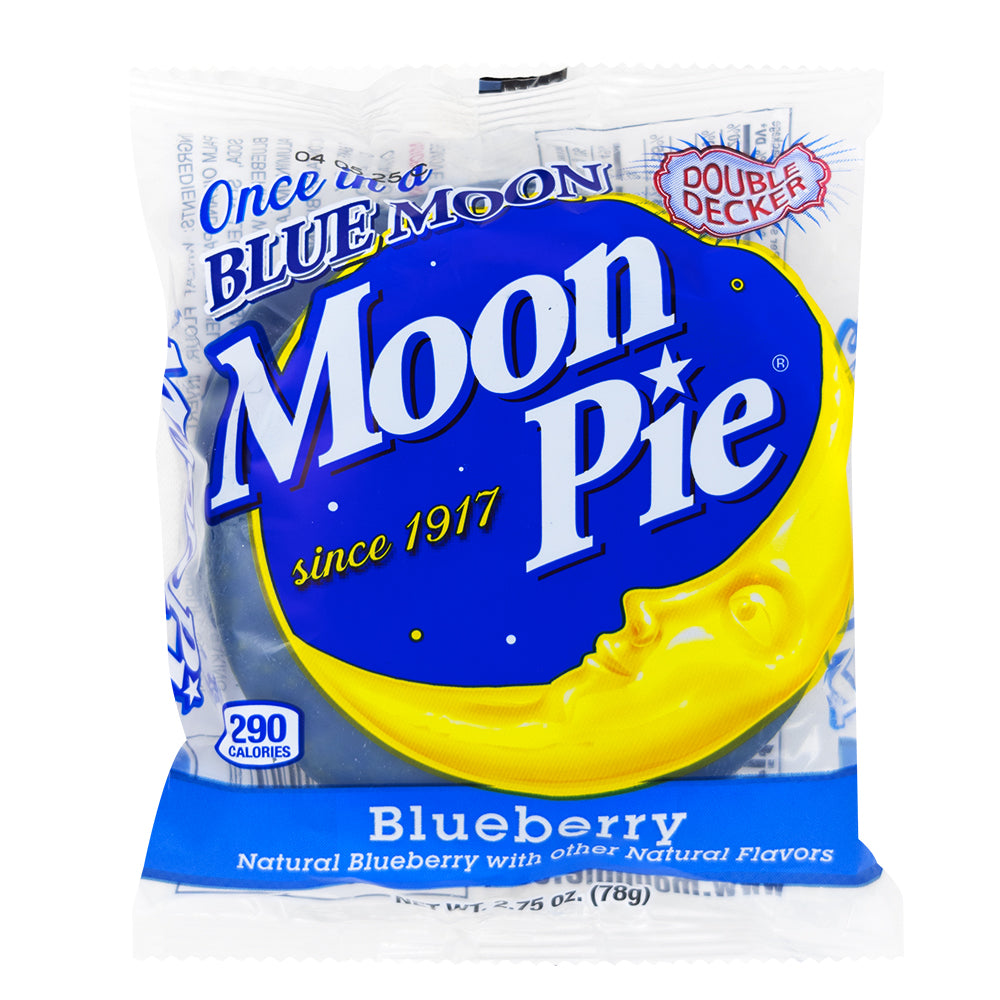Moon Raspberry Candy Moon Pie Blueberry Double Decker - 2.75oz | Candy Funhouse – Candy ...