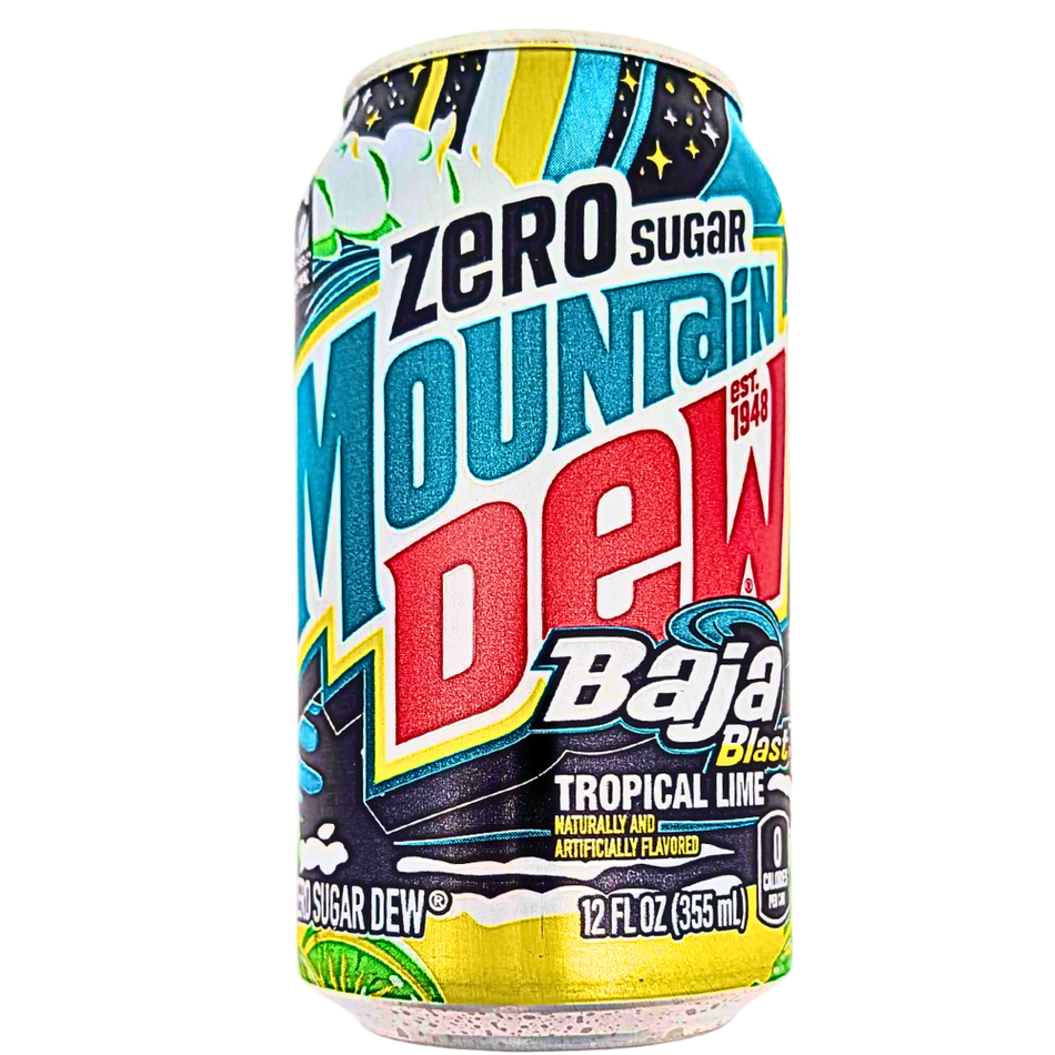Mountain Dew Baja Blast Zero Sugar - 355mL