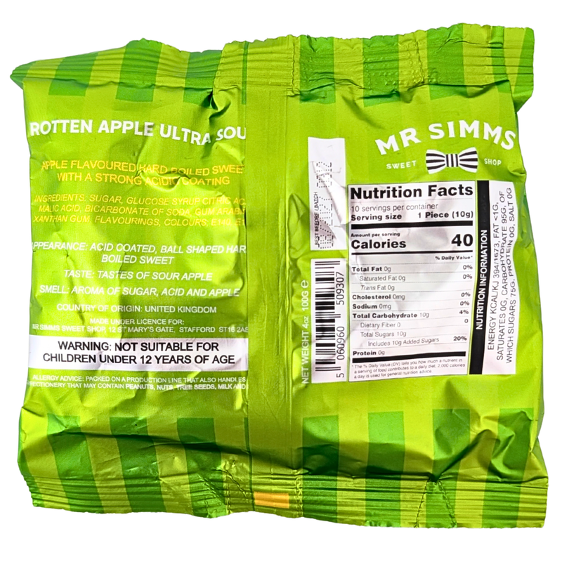 Mr Simms Rotten Apple Ultra Sour (UK) - 100g