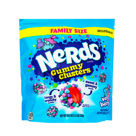 Nerds Gummy Clusters Very Berry Family Size - 18.5oz - Nerds - Nerds Candy - Nerds Gummy Clusters - Nerds Very Berry Gummy Clusters - Nerds Gummy Clusters Very Berry - Berry Candy