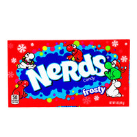 Christmas Nerds Candy Frosty Theater Box - 5oz - Nerds Candy Frosty Theater Box - Winter Wonderland Sweets - Holiday Candy Mix - Festive Movie Night Snacks - Christmas Candy Treats - Snowman-Approved Candy - Sweet and Tangy Nerds - Unique Winter Candy - Nerds Candies - Nerds Candy