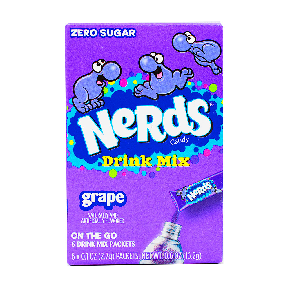Nerds On The Go Zero Sugar Grape Drink Mix - 16.2g