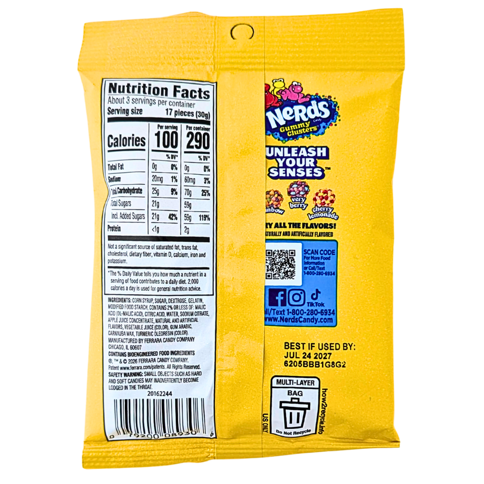 Nerds Gummy Clusters Cherry Lemonade Blitz - 3oz