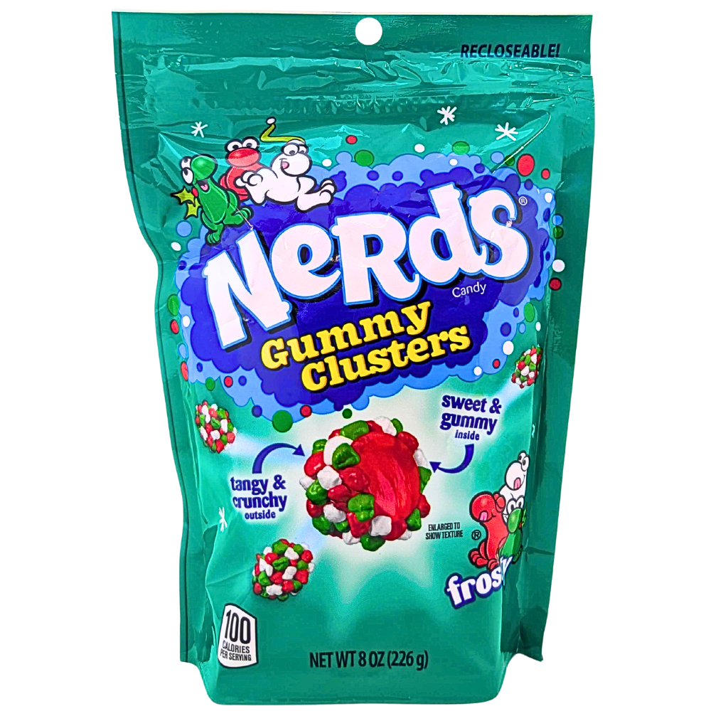 Nerds Holiday Frosty Gummy Clusters - 8oz | Candy Funhouse – Candy ...
