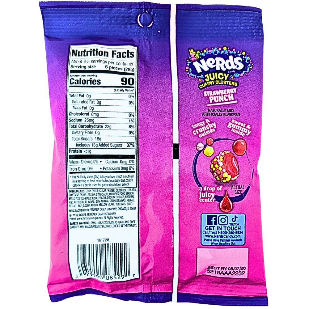Nerds Juicy Gummy Clusters - 4.5oz | Candy Funhouse – Candy Funhouse CA