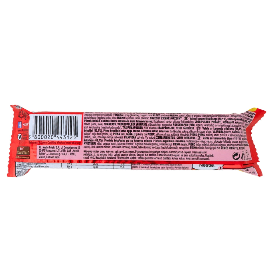 Nestle Kit Kat Chunky Caramel Wafer Bar - 43.5 g Nutrient facts Ingredients