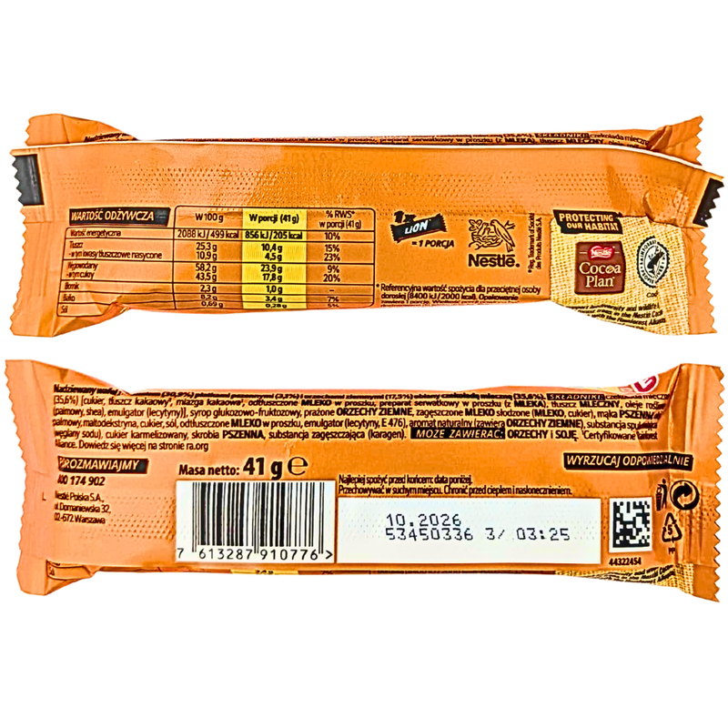Nestlé Lion Peanut Bar (Poland) - 41g