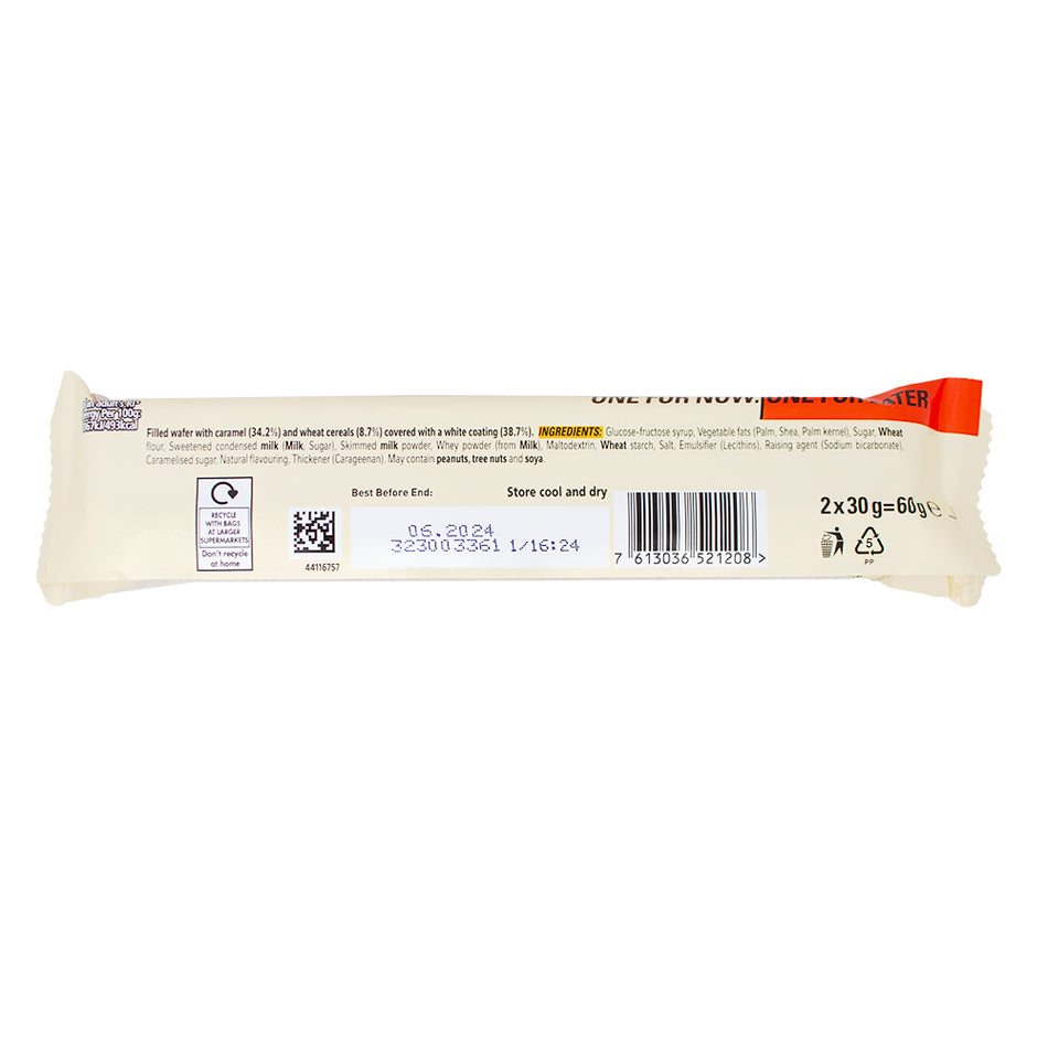Nestle Lion White Duo Bar - 60g   Nutrition Facts Ingredients