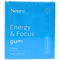 Neuro Energy and Focus Gum - 6 pack