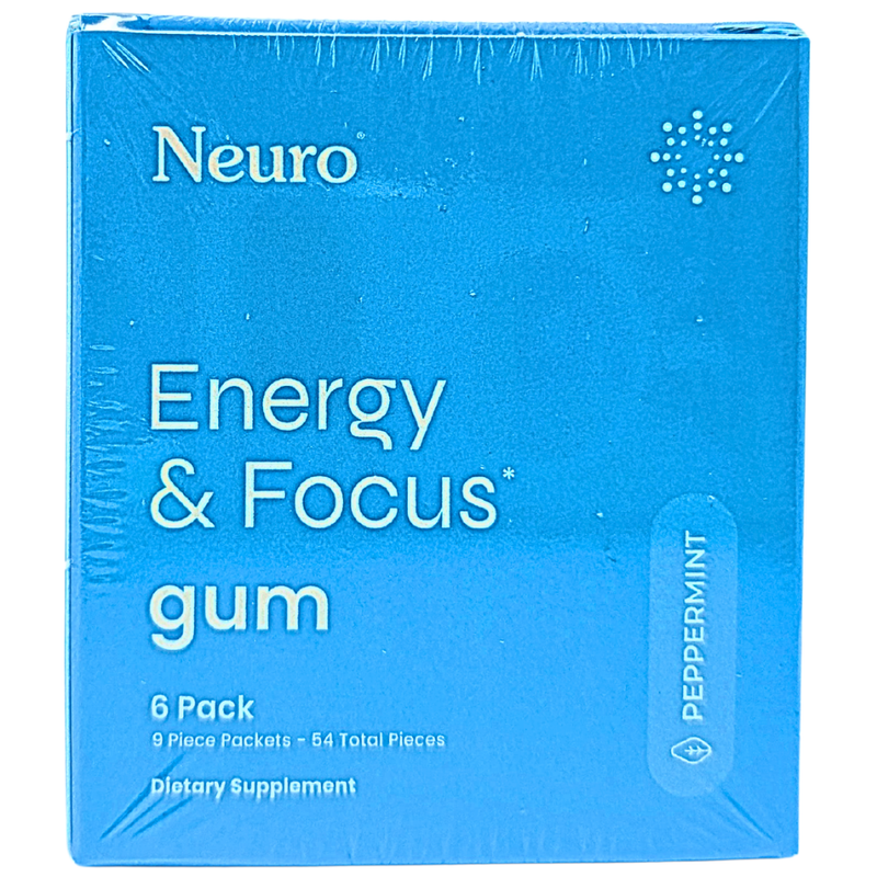 Neuro Energy and Focus Gum - 6 pack