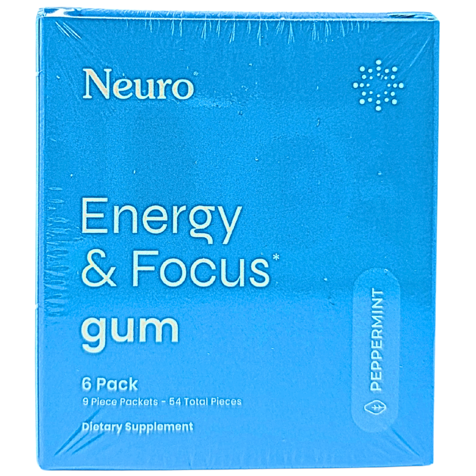 Neuro Energy and Focus Gum - 6 pack