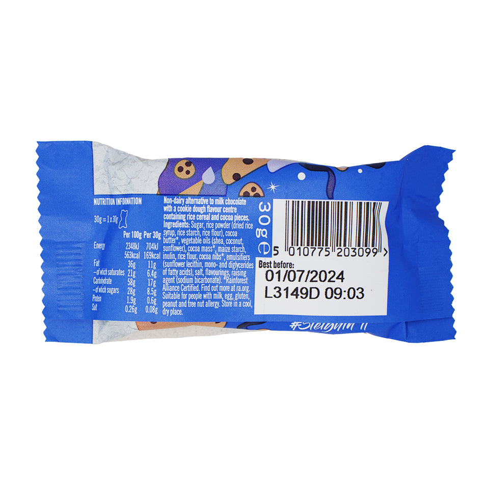 NOMO Vegan Chocolate Cookie Dough Reindeer (UK) - 30g - Cookie Dough - Stocking Stuffers - Secret Santa