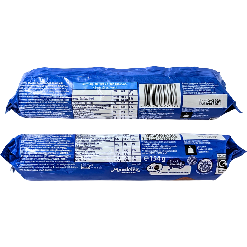 Oreo Choc'o Brownie Roll UK - 154g