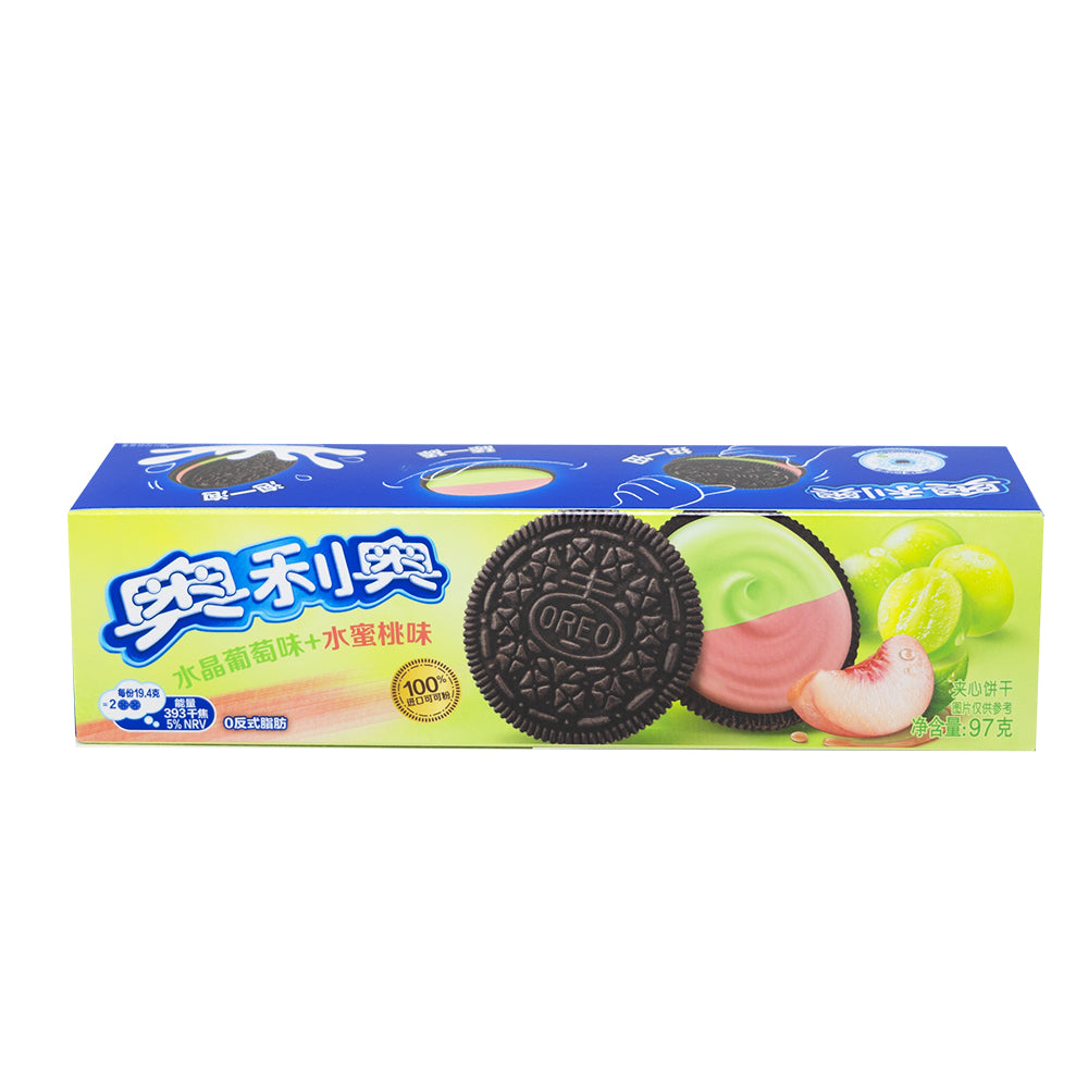 Oreo Crystal Grape & Peach Fusion (China) - 97g | Candy Funhouse