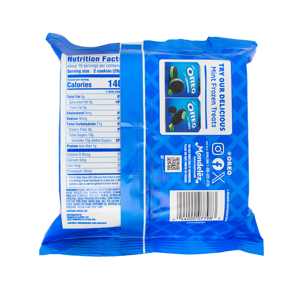 Oreo Mint Chip - 303g  Nutrition Facts Ingredients