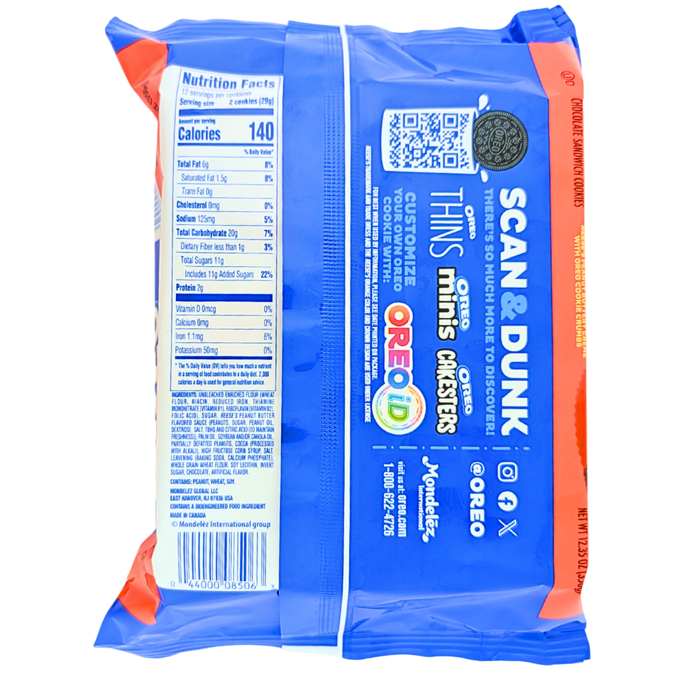 Oreo Reese's Peanut Butter Cookie - 12.35oz