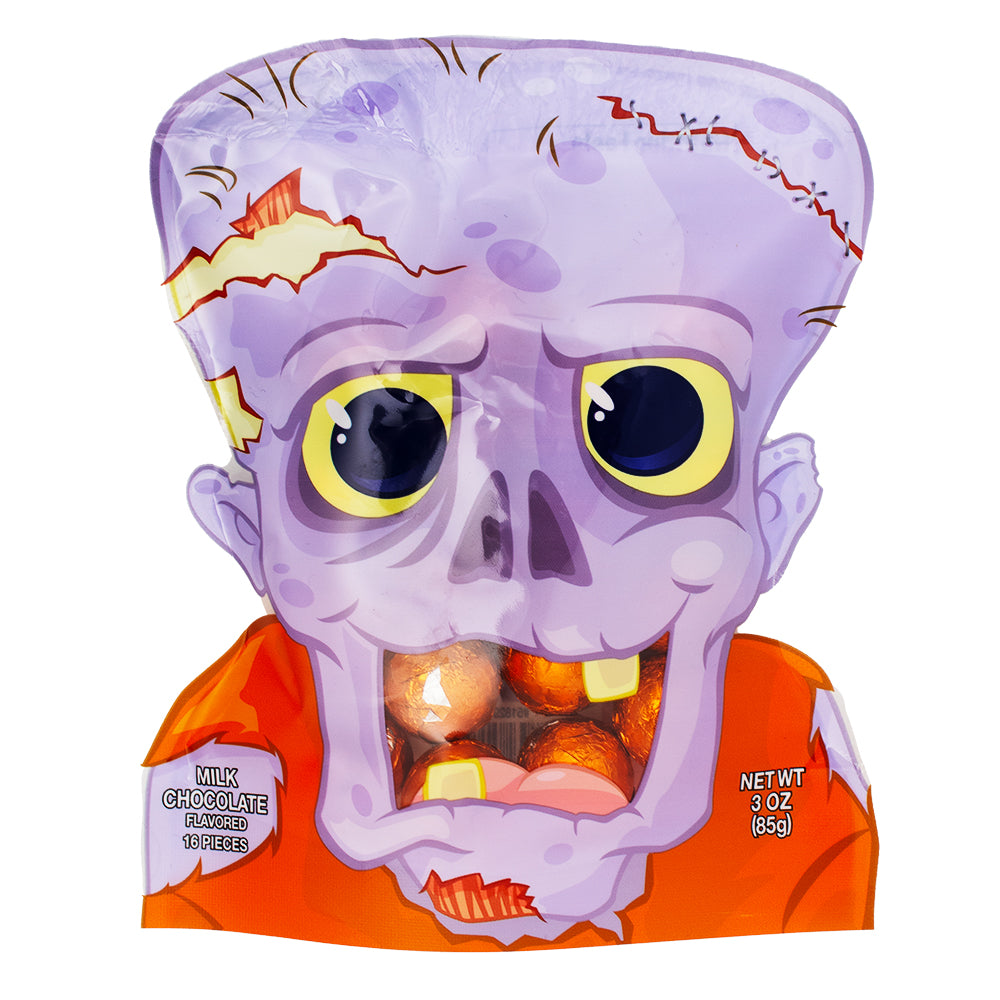 Palmer Party Pals Monsters Chocolate - 3oz - Chocolate - Chocolate Balls - Palmer Party Pals - Milk Chocolate - Halloween Candy - Halloween Chocolate