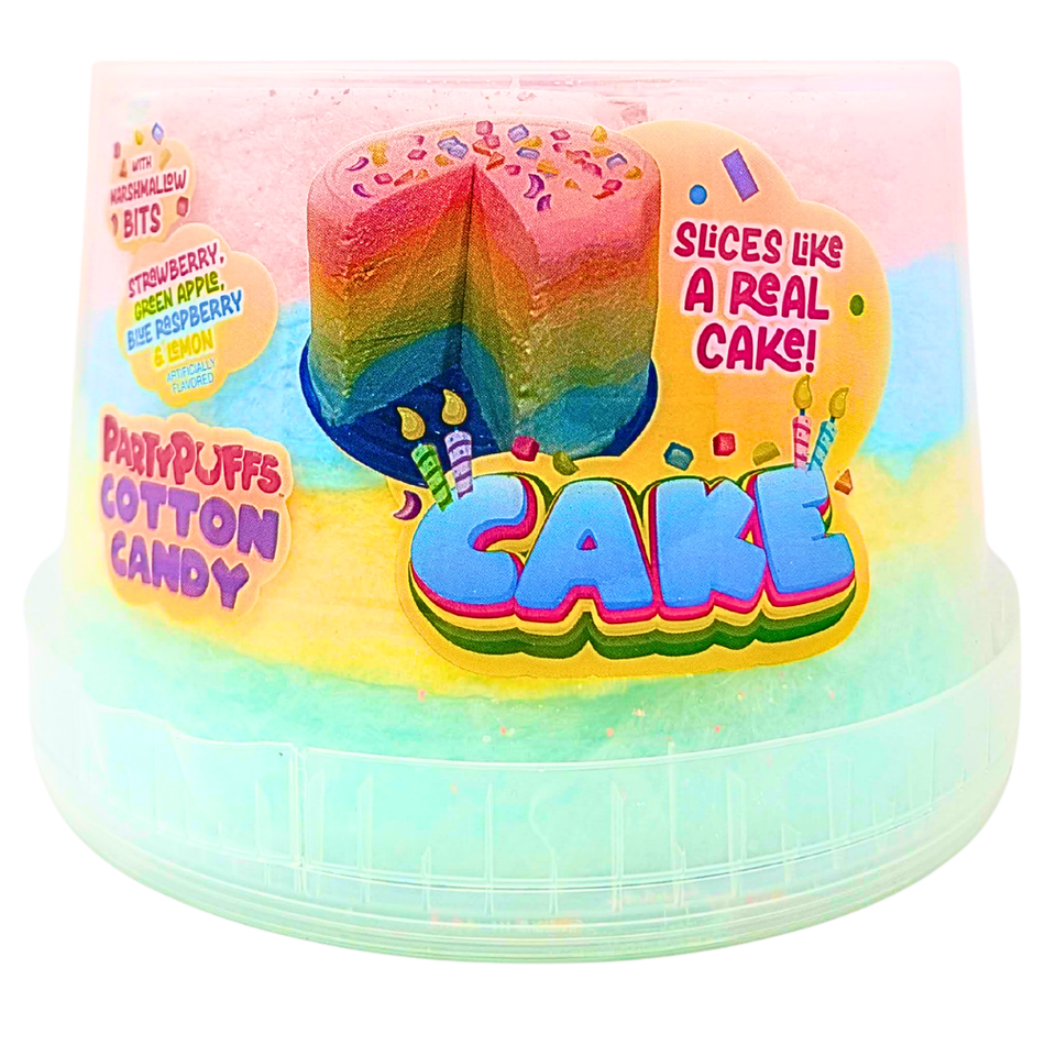 PartyPuffs Cotton Candy Cake Tub - 4.2oz