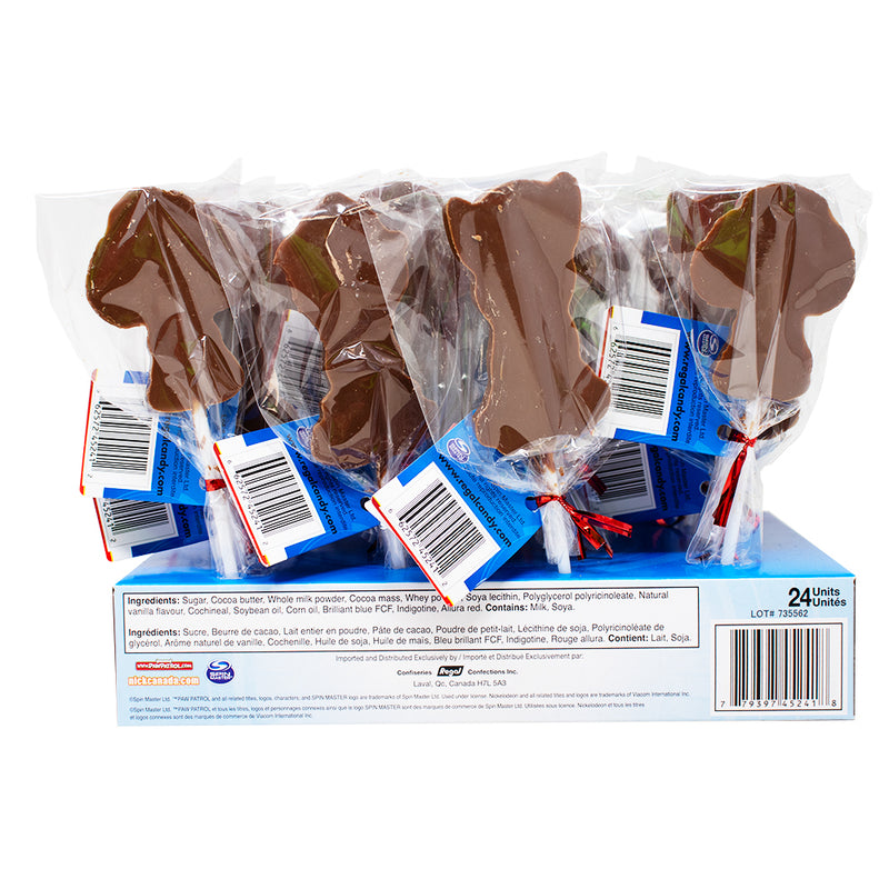 Paw Patrol Chocolate Pops - 28g Nutrition Facts Ingredients - Christmas chocolate pops - Paw Patrol chocolate treats - Holiday chocolate lollipops - Festive chocolate candies - Chocolate stocking stuffers - Christmas party favours - Holiday-themed sweets - Milk chocolate characters - Paw Patrol fans - Seasonal chocolate delights