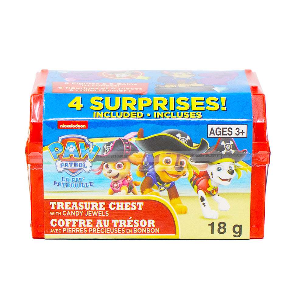 Paw Patrol Treasure Chest with Candy Jewels - 18g