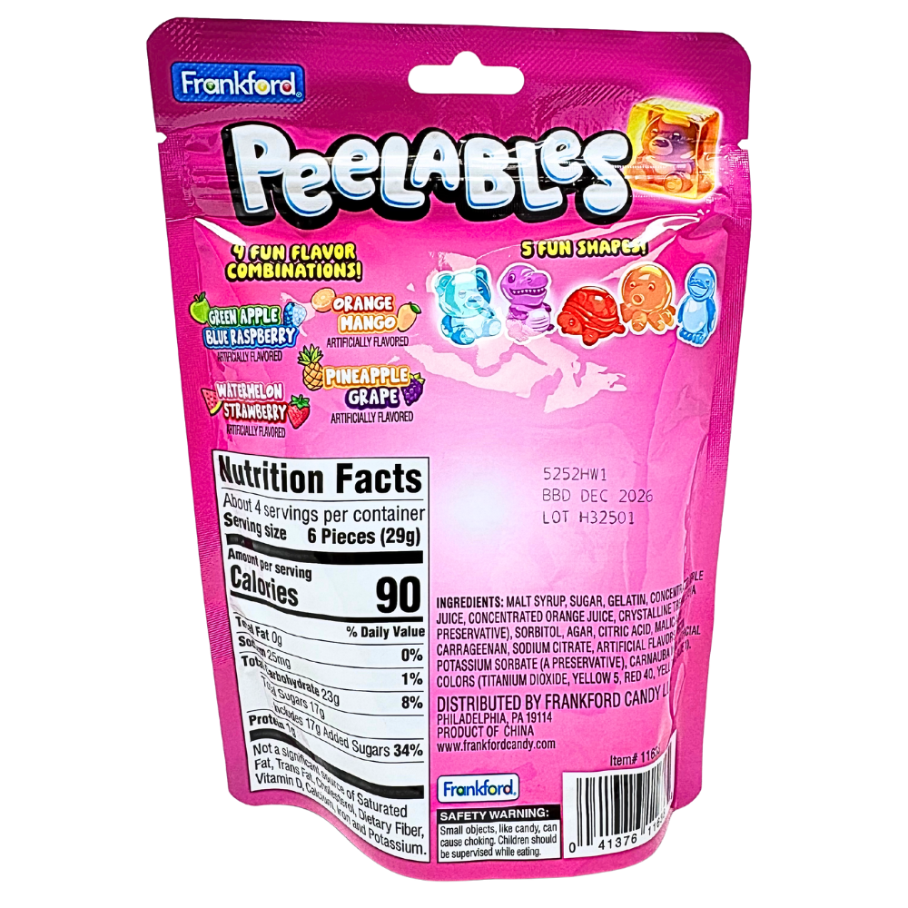 Peelables Animals Gummy - 4.25oz | Candy Funhouse – Candy Funhouse CA