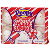 Peeps Candy Cane Marhsmallow Chicks - 3oz - Peeps Candy - Marshmallow Peeps - Christmas Candy - Candy Cane