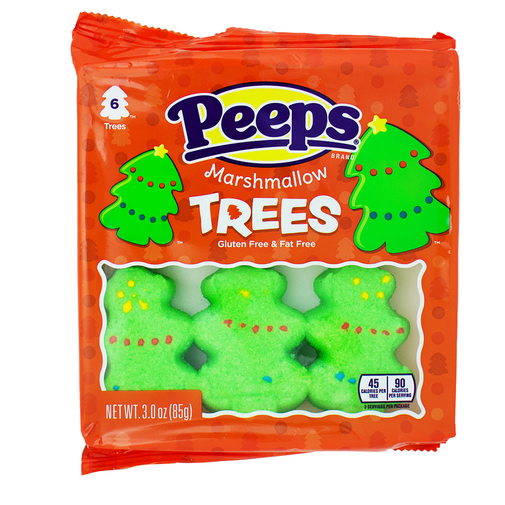 Peeps Christmas Trees Marshmallows - 3oz - Peeps Candy - Marshmallow Peeps - Santa Claus - Christmas Candy - Stocking Stuffer