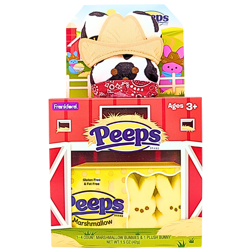 Peeps Plush Farm House Bunny Gift Set - 1.5oz