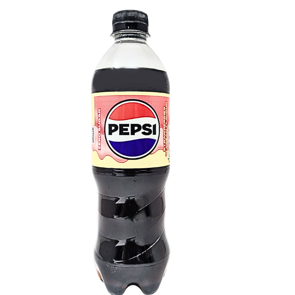 Pepsi Strawberries 'N' Cream Zero Sugar (UK) - 500mL