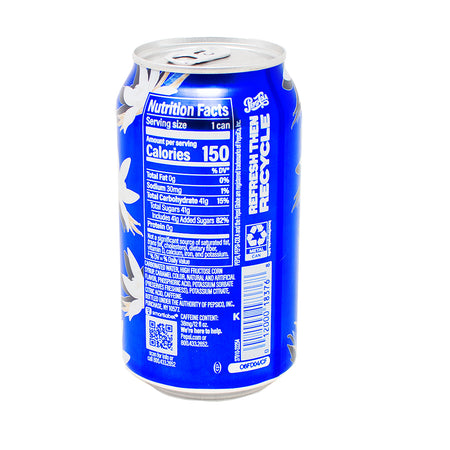 Pepsi Vanilla Soda - 355mL   Nutrition Facts Ingredients