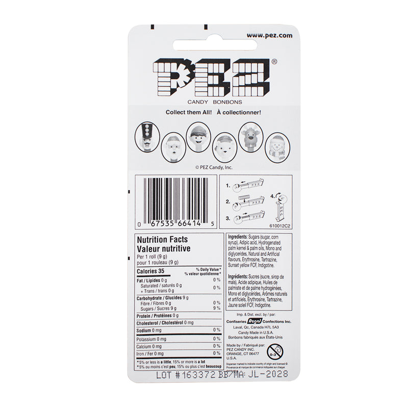 Christmas Pez Snowman Nutrition Facts Ingredients