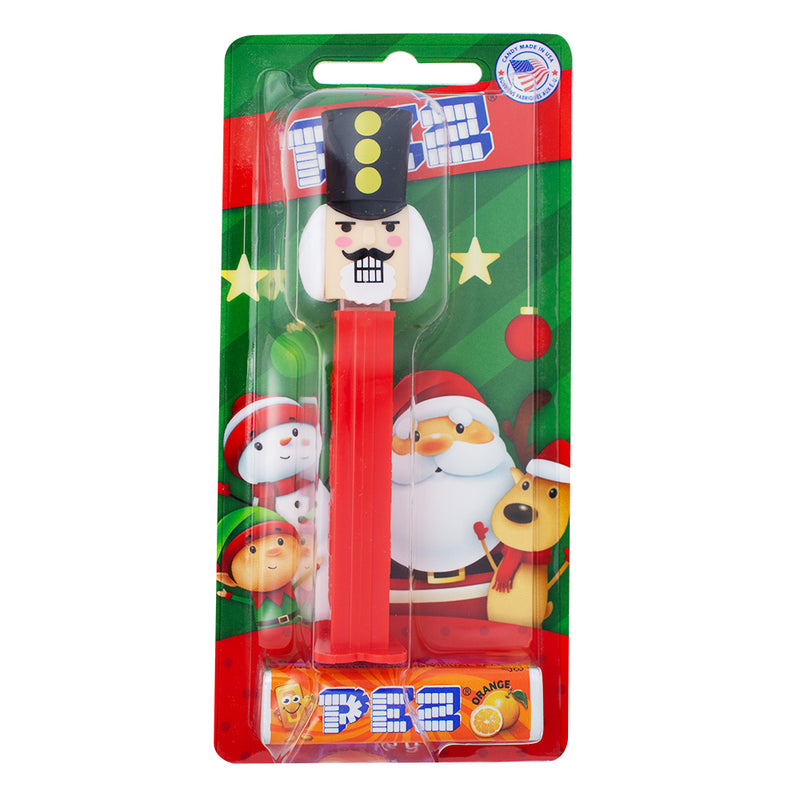 Christmas PEZ Nut Cracker - Christmas PEZ - Nutcracker dispenser - Holiday candy treats - Festive stocking stuffers - Seasonal party favours - Christmas sweets - Holiday indulgence - Candy dispenser - Fruity flavours - Festive celebrations