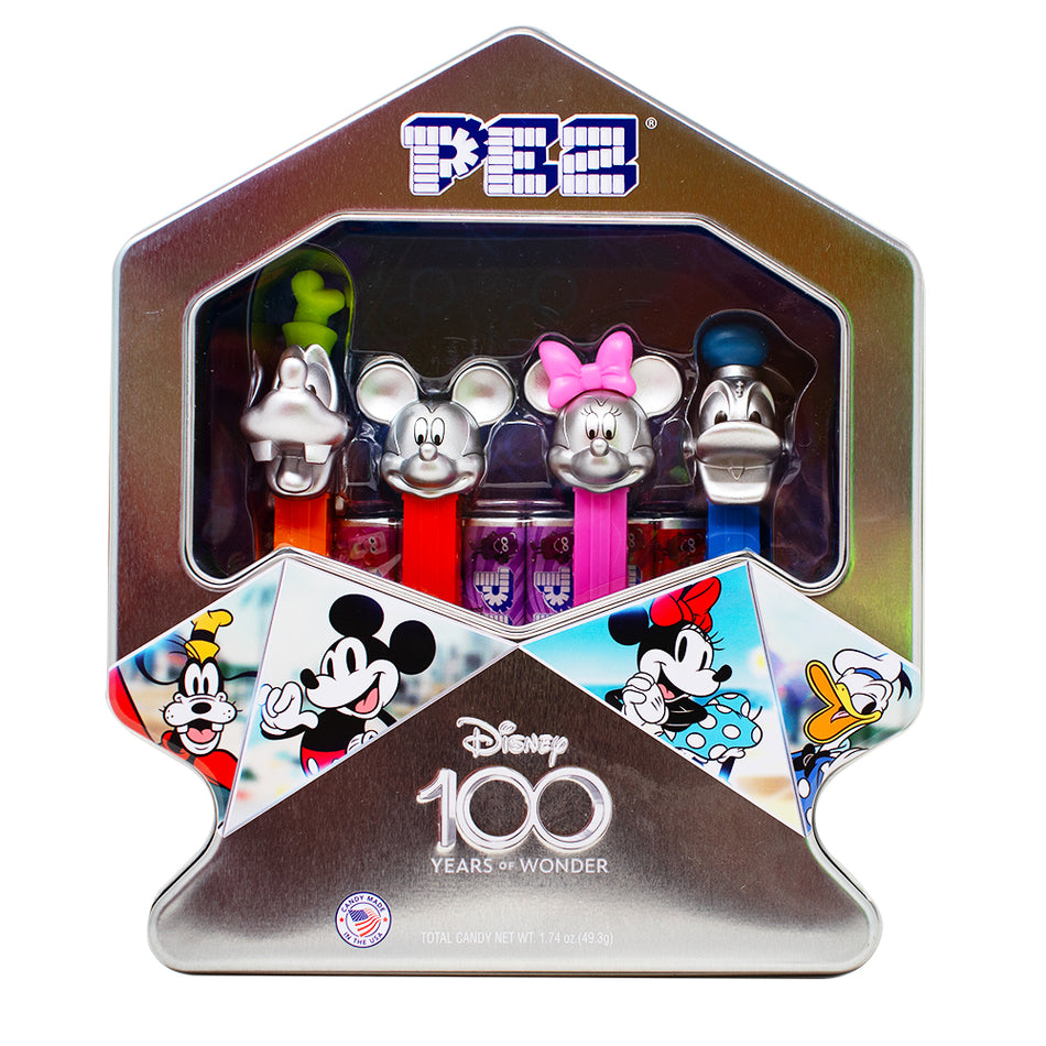 Pez Disney 100 Annniversary Gift Set 4pk - PEZ - PEZ Candy - Disney Candy - Disney Anniversary - PEZ Disney 100 Anniversary Gift Set - Disney Gift Set - Candy Disney