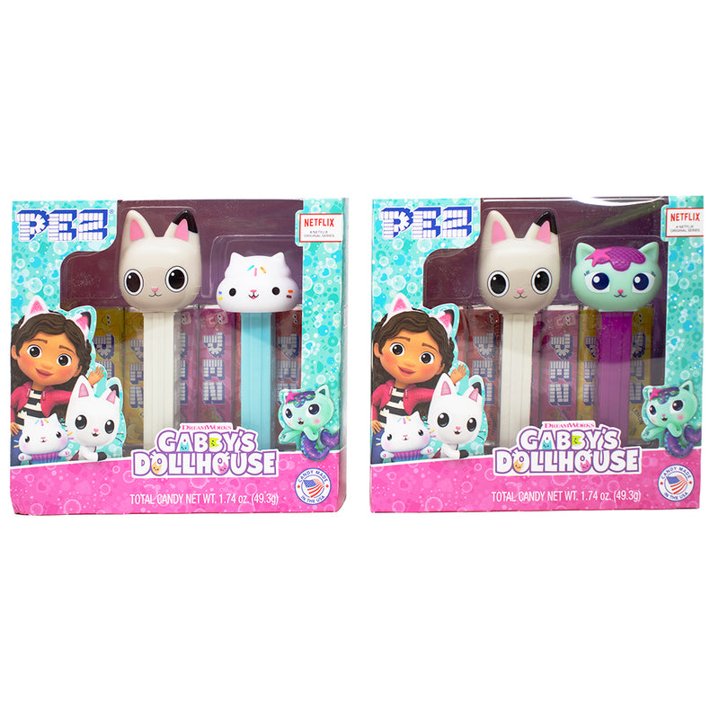 Pez Gabby's Dollhouse Twin Pack - random-pick - Gabbys Dollhouse - Gabby’s Dollhouse - Pez - Pez Candy - Pez Gabby’s Dollhouse Twin Pack