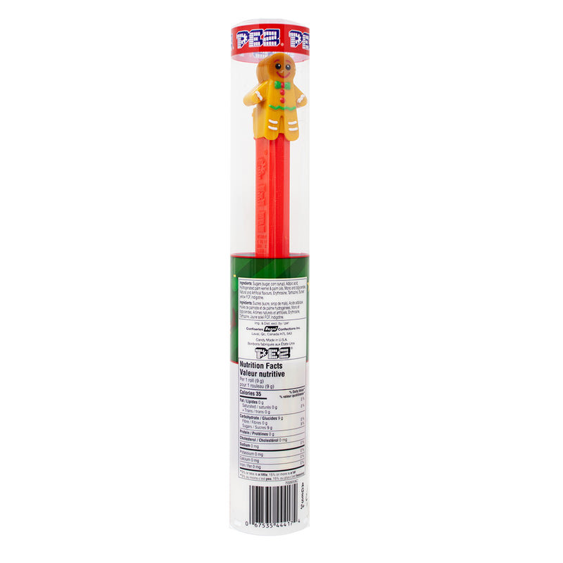 Christmas Pez Christmas Tube Gingerbread Man Nutrition Facts Ingredients
