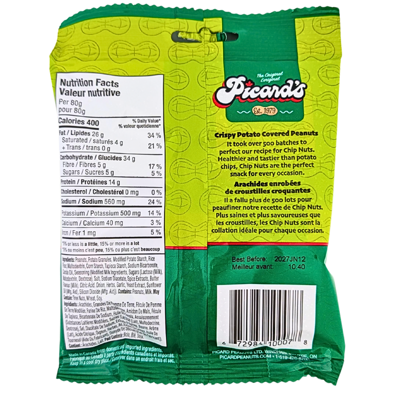 Picard's Chip Nuts Spicy Dill Pickle - 80g