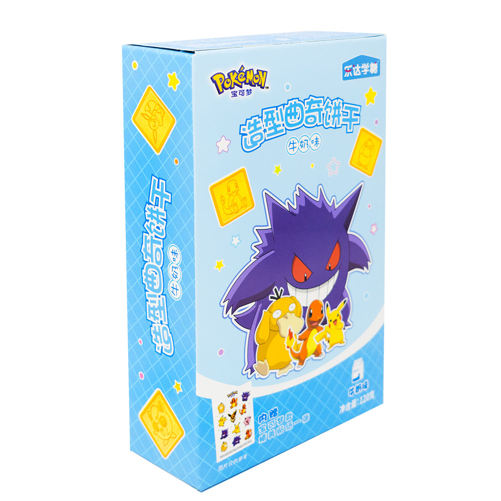 Pokemon Milk Flavoured Cookies w/Stickers (China) - 120g - Pokemon - Pokemon Candy - Pokemon Snack - Pokemon Snacks - Pokemon Cookies - Pokemon Stickers - Pokemon Sticker