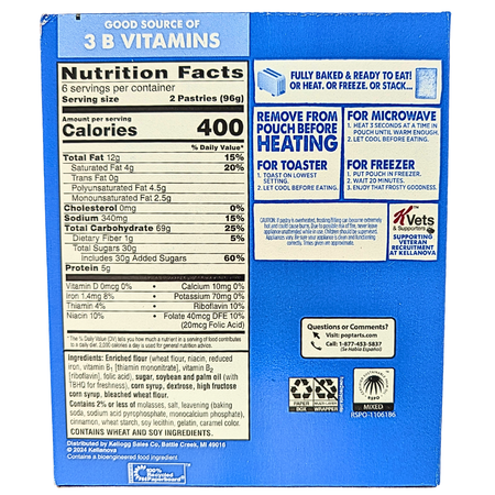 Pop-Tarts Frosted Brown Sugar Cinnamon 6pcs - 576g