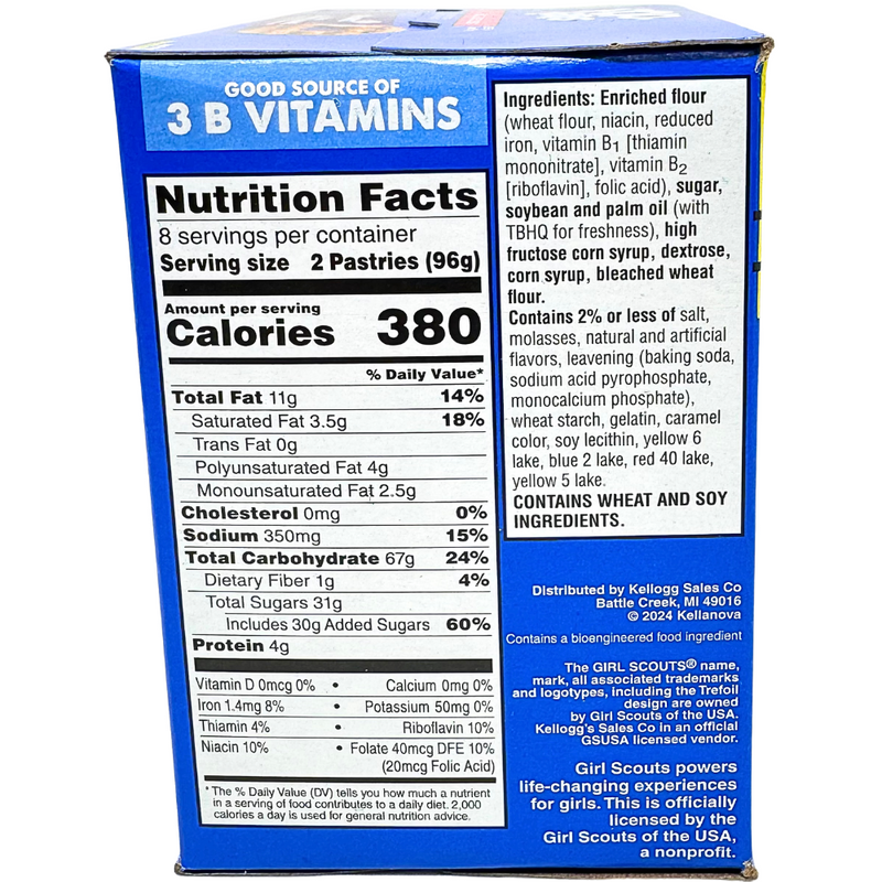Pop-Tarts Girl Scouts Frosted Coconut Caramel 16 Pack - 768g