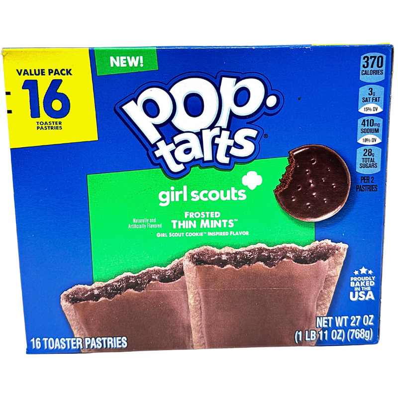 Pop-Tarts Girl Scouts Frosted Thin Mints 16 Pack - 768g