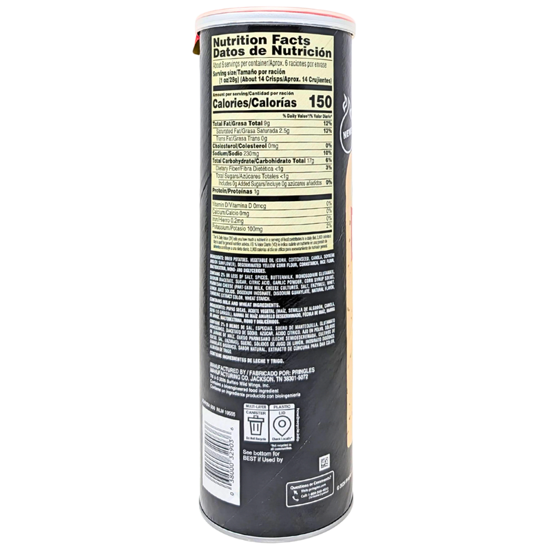 Pringles Buffalo Wild Wings Parm Garlic - 5.50oz