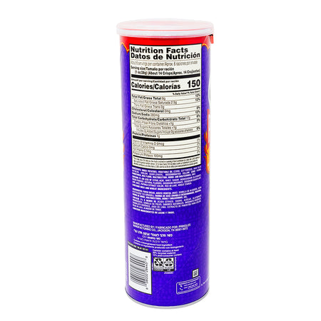 Pringles Enchilada Adobada - 5.5oz.  Nutrition Facts Ingredients

