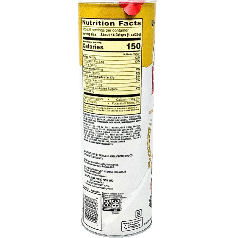 Pringles Miller Lite Beer Can Chicken - 5.5oz