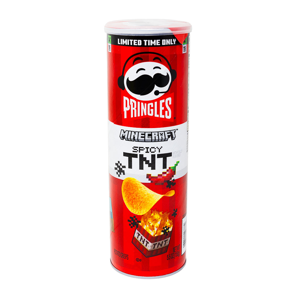 Pringles Minecraft Spicy TNT - 5.6oz - Pringles - Pringles Chips - Pringles Potato Chips - Minecraft - Minecraft Candy - Minecraft Chips - Minecraft Snacks - Spicy Chips - Spicy Snacks - Spicy Pringles