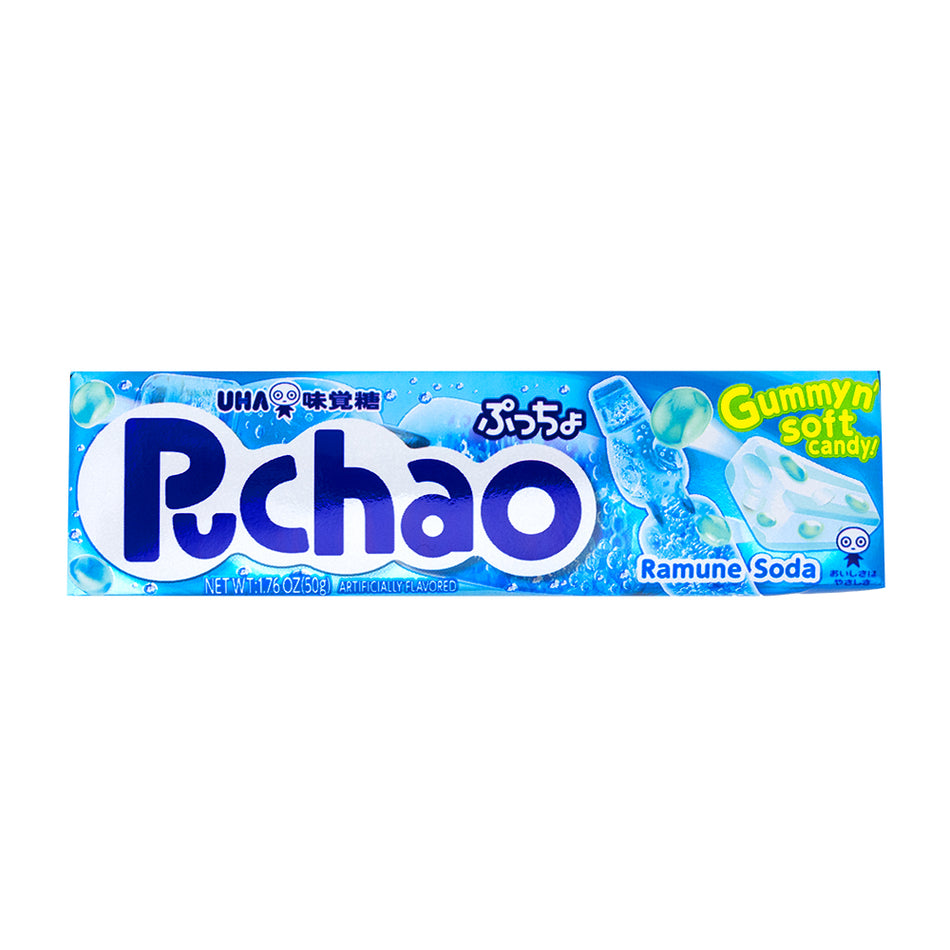 Puchao Ramune Soda Gummy n' Soft Candy - 50 g (Japan)