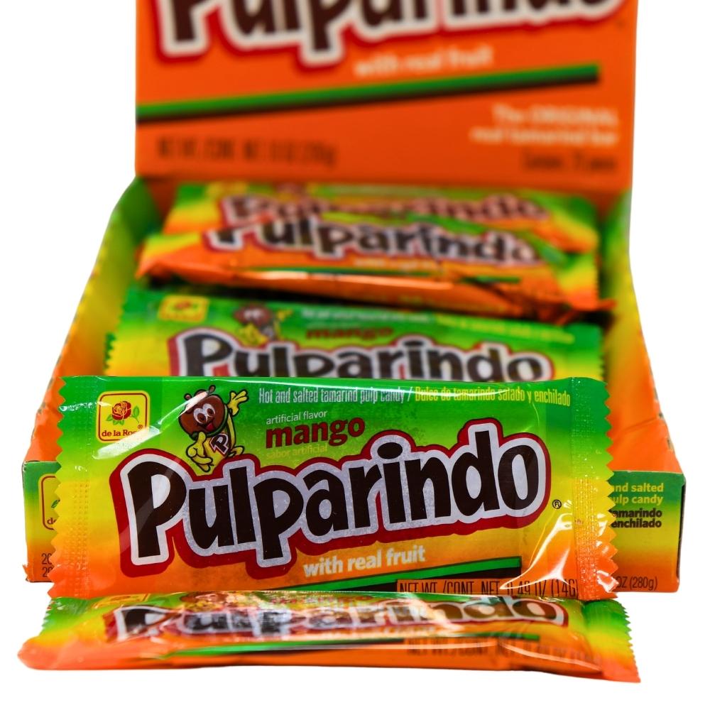 De La Rosa Pulparindo – Hot & Salted Mexican Tamarind Candy – 20 Pieces